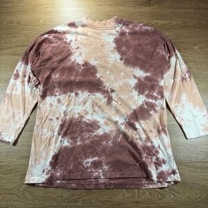 We The Free Free People Women's Tie Dye Top Long Sleeve Size S Oversized Boho
